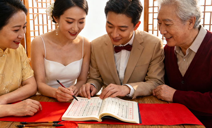 結婚擇日與家庭合拍